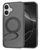 Funda con soporte de anillo magnetico 360 iPhone 17 (Negro)
