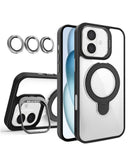 Protege tu iPhone 17 con esta funda magnética transparente con kickstand y lente para cámara en Quetzaltenango.
