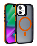 Encuentra la tapa trasera bicolor matte magnética y translúcida para iPhone 17 en Quetzaltenango.