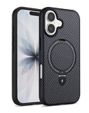 Protector de fibra de carbono con soporte magnético para iPhone 17 en Xela Quetzaltenango.