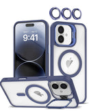 Funda magnética transparente con soporte de cámara y cubierta para iPhone 17, ideal para proteger tu dispositivo en Quetzaltenango.