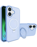 Case de carga inalámbrica Carbon con soporte anillo para iPhone 17 en color azul, ideal para encontrar en Quetzaltenango.