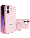 Funda de carga inalámbrica con soporte de anillo en color rosa para iPhone 17 en Quetzaltenango.