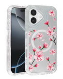 Encuentra la funda transparente con diseño de flores y cargador inalámbrico para iPhone 17 en Quetzaltenango.