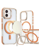 Encuentra la funda transparente imantada delgada con soporte para cámara de iPhone 17 en Quetzaltenango.