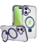 Encuentra en Xela Quetzaltenango el mejor case magnético transparente con soporte para iPhone 17 de la marca SlowBack.