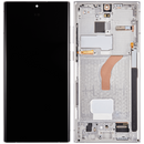 Pantalla OLED con marco para Samsung Galaxy S22 Ultra 5G (Blanco Fantasma)
