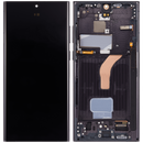 Pantalla OLED con marco para Samsung Galaxy S22 Ultra 5G (Reacondicionado) (Phantom Black)
