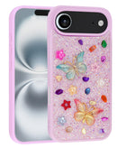 Protege tu iPhone Air con estilo y brillo con la funda Butterfly Glitter Rhinestone LIGHT PURPLE, disponible en Xela Quetzaltenango.