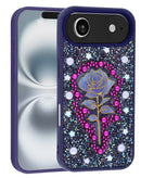 Protege tu iPhone Air con estilo y elegancia con la funda Diamond Rose Crystal en color DARK PURPLE en Quetzaltenango.