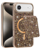 Protege tu iPhone Air con estilo con una funda dual layer Magnetic Diamond color oro en Xela.