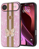 Encuentra la mejor funda de lujo con diamantes y diseño de mariposa para iPhone 17 Pro en Xela, Quetzaltenango.