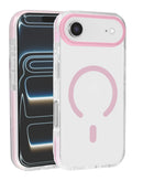 Protege tu iPhone Air con estilo en Xela Quetzaltenango con la funda Color Frame Crystal Clear con Magsafe en color rosa.