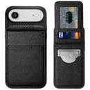 Funda de cuero con soporte iPhone Air Negro