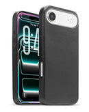 Funda de cuero con cargador inalambrico iPhone Air (Negro)