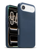 Protege tu iPhone Air con estilo y comodidad con esta funda de cuero azul marino con cargador inalámbrico en Xela Quetzaltenango.