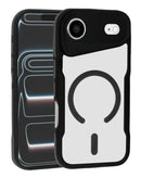 Protege tu iPhone con estilo con una funda slim translúcida y escarchada con Magsafe en color negro en Quetzaltenango.
