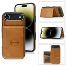 Protege tu iPhone Air con estilo con una funda cartera de cuero color naranja en Quetzaltenango.