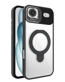 Protege tu iPhone Air con esta funda transparente magnética de color negro con dos kickstand y lente de cámara incluida en Quetzaltenango.