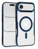 Protege tu iPhone Air con estilo con esta funda magnética glossy y transparente en color DARK BLUE, disponible en Xela Quetzaltenango.