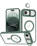 Protege tu iPhone Air con estilo con esta funda magnética clara con soporte de cámara y cubierta de cámara en DARK GREEN en Xela Quetzaltenango.