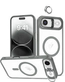 Encuentra la funda delgada magnética clara con soporte de cámara y cubierta para iPhone Air color gris en Xela, Quetzaltenango.