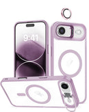 Funda magnética transparente delgada con soporte para cámara y cubierta para cámara para iPhone en Quetzaltenango.