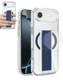 Protege tu iPhone Air con estilo con una funda transparente dura en color azul en Xela Quetzaltenango.
