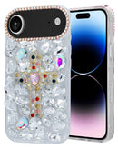 Funda de silicona dura Crystal Flower CLEAR iPhone Air