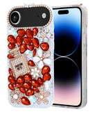 Funda rigida de silicona Crystal Flower Perfume iPhone Air - RED