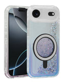 Encuentra la funda protectora con carga inalámbrica glitter liquid bumper de color azul para iPhone Air en Xela Quetzaltenango.