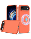 Protege tu iPhone Air con esta funda de silicona soft solid con carga inalámbrica en color naranja en Quetzaltenango.