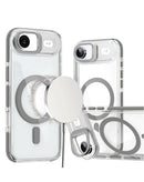 Funda magnética clara con soporte de cámara para iPhone Air en Quetzaltenango.