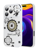 Encuentra la carcasa de lujo con diamantes brillantes y anillo para iPhone 17 Pro Blanco en Xela Quetzaltenango.