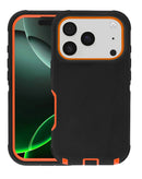 Protege tu iPhone 17 Pro con este resistente case negro y naranja en Xela Quetzaltenango.