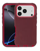 Protector resistente MAROON & RED para iPhone 17 Pro en Quetzaltenango, ideal para proteger tu dispositivo en Xela.