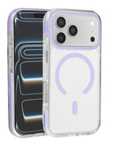 Encuentra el Case Color Frame Crystal Clear con Magsafe para iPhone 17 Pro en Xela, ideal para proteger tu dispositivo y darle un toque de estilo LIGHT PURPLE.