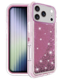 Protege tu iPhone 17 Pro con una funda glitter líquida de color rosa en Xela Quetzaltenango.