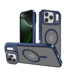 Funda transparente con soporte para camara y carga inalambrica iPhone 17 Pro - NAVY BLUE