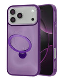 Compra en Xela Quetzaltenango el case de carga inalámbrica PURPLE con soporte de anillo giratorio incorporado para iPhone 17 Pro.