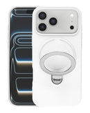 Funda Pastel Shield de fibra de carbon magnetica con soporte iPhone 17 Pro (WHITE)