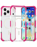 ¡Protege tu iPhone con estilo mientras cargas de forma inalámbrica en Quetzaltenango con la funda TPU Mesh Sport color rosa!