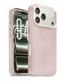 Funda de cuero con cargador inalambrico iPhone 17 Pro (SAND PINK)