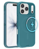 Fundas de doble capa con carga inalambrica iPhone 17 Pro DARK GREEN