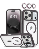 Funda magnética transparente con soporte de cámara para iPhone 17 Pro en Quetzaltenango.