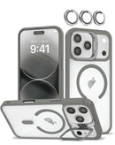 Protege tu iPhone 17 Pro con esta funda magnética transparente con soporte de cámara y cubierta de cámara en Xela Quetzaltenango.