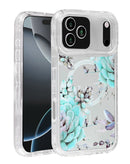 Protege tu iPhone 17 Pro con estilo con esta funda transparente Flower Design y cargador inalámbrico en Xela.