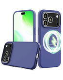 Protege tu iPhone 17 Pro con estilo y tecnología de carga inalámbrica con esta funda de silicona sólida suave en NAVY BLUE en Quetzaltenango.