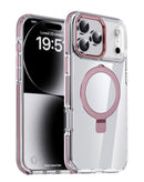 Protege tu iPhone 17 Pro con estilo con una funda transparente magnética y rosada en Quetzaltenango.