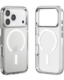 Case transparente con carga inalámbrica con marco de camara metal iPhone 17 Pro Max